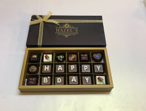 Happy B'day Chocolates - Box of 18