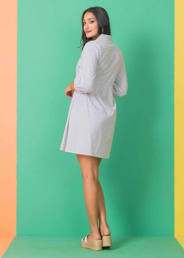 Long Sleeve Button Down Dress
