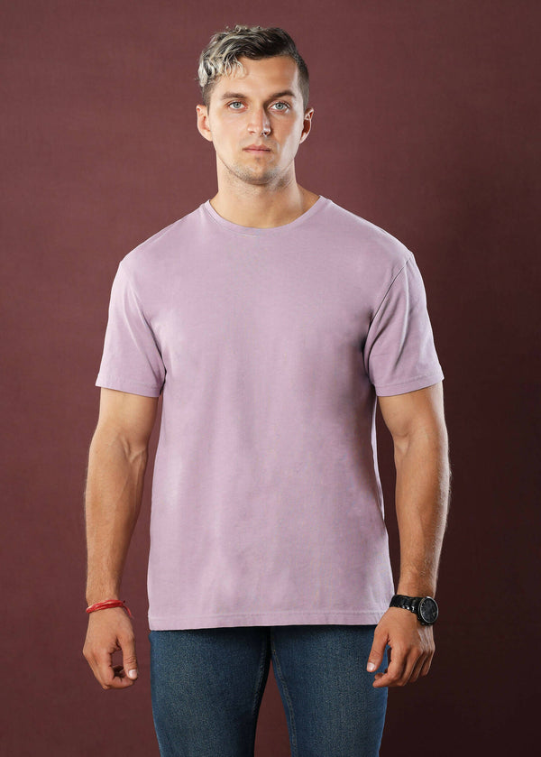 Plum Crew Neck Tee (Slim)
