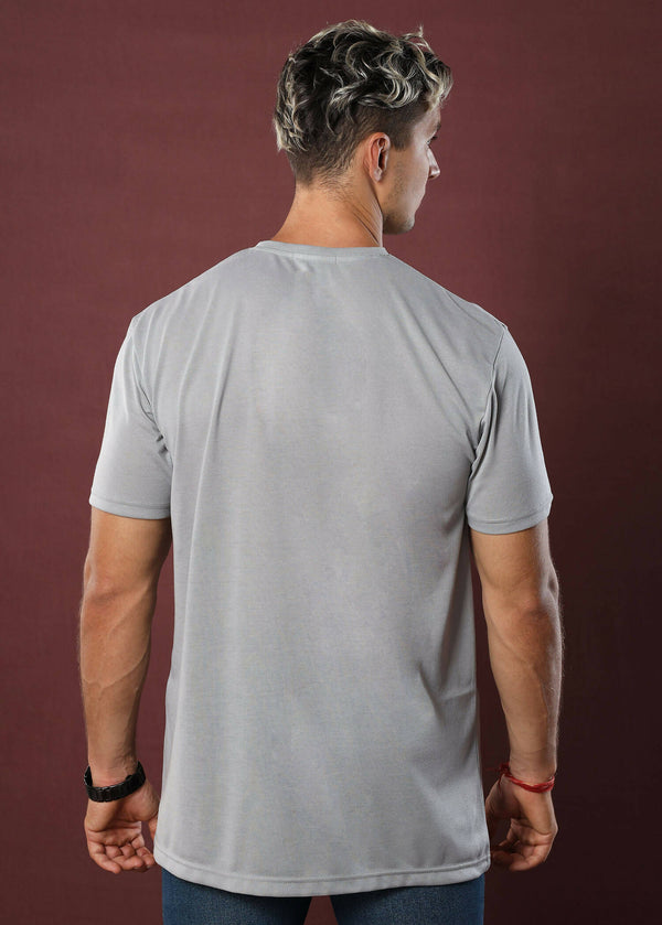 Cloud Grey Crew Neck Tee (Slim)