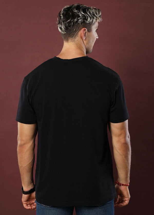 Black Crew Neck Tee (Slim)
