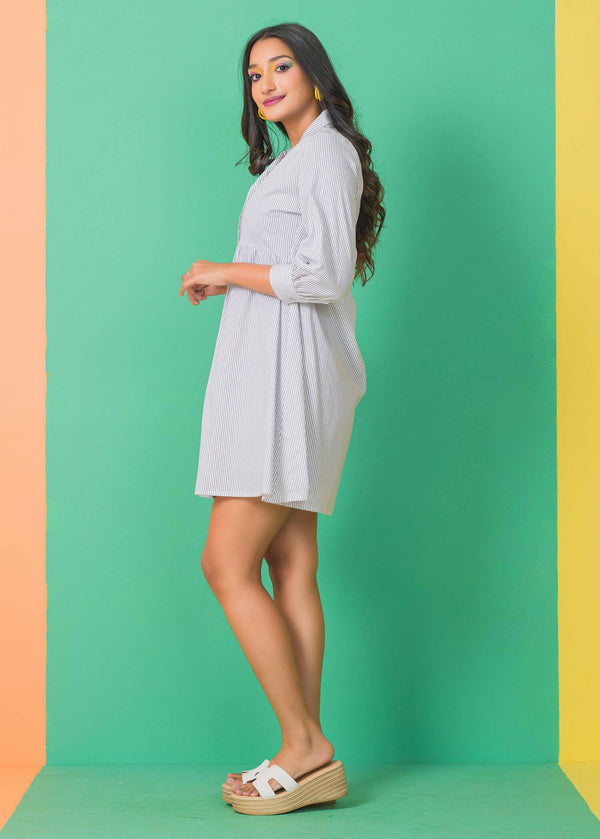 Long Sleeve Button Down Dress