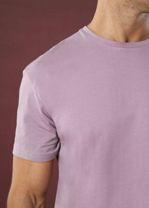 Plum Crew Neck Tee (Slim)