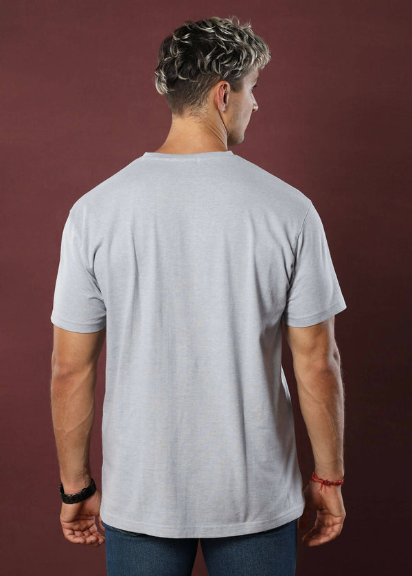 Grey Crew Neck Tee (Slim)